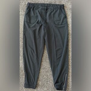 Albion Black and White Jetsetter Joggers